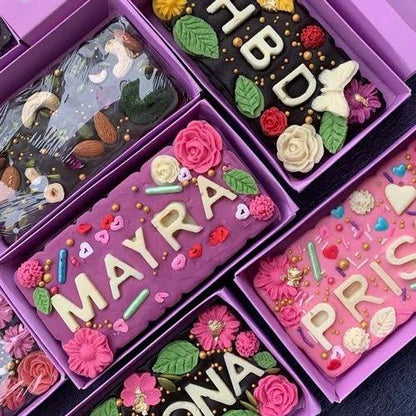 Zumbo Size Big Sliding Bar Boxes for 80-150gm Bars (Pack of 10) (White, Red, Pink & Blue) Kunafa Bar Box