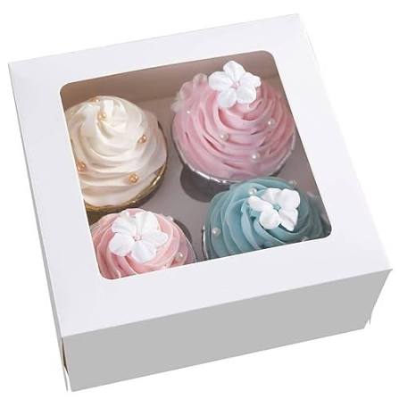 4 Cupcake Box (Pack of 5)