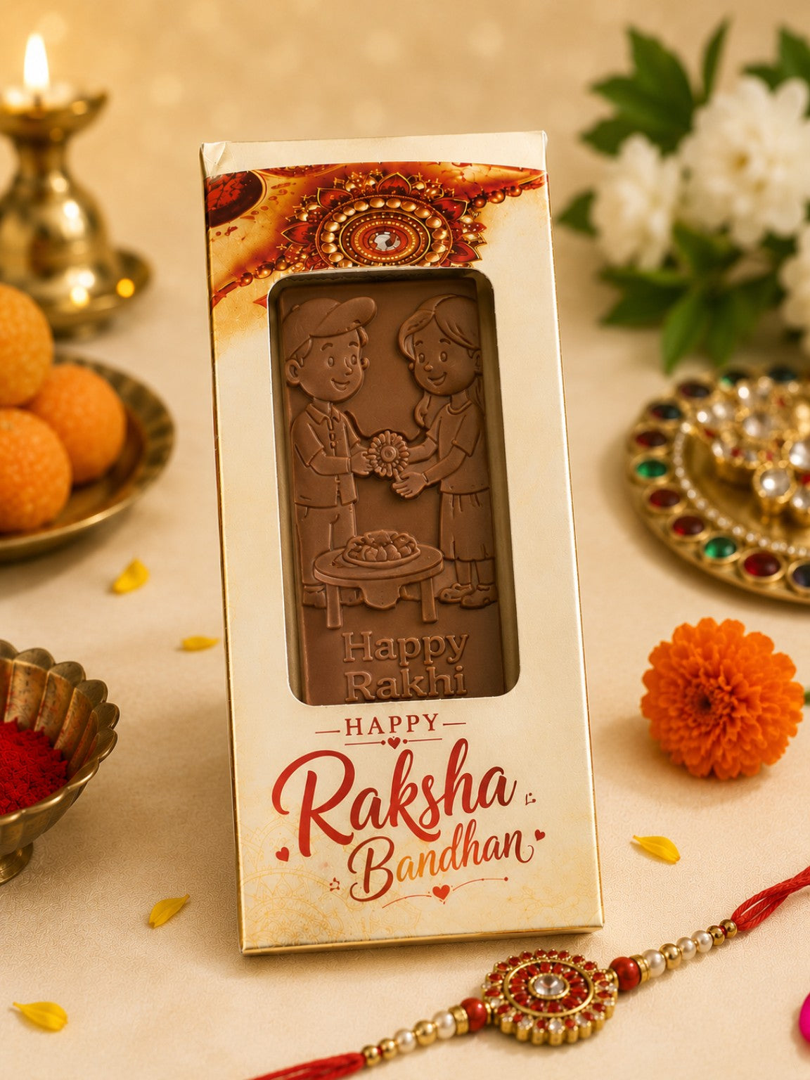 Happy Rakshabandhan Bar Box (Pack of 5)