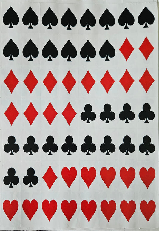 Play Card Design Sticker 2 inch for mini bars