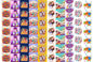 Happy Holi Cavity Size Stickers (70 pcs)