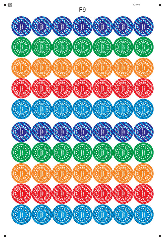 Medium Chakri Sticker | 1.5 inch Chakri Bomb Chocolate Sticker
