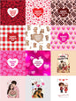 Happy Valentine's Day bar chocolate Stickers ( 8 stickers for 8 days) (20-40gm Chocolate bars)