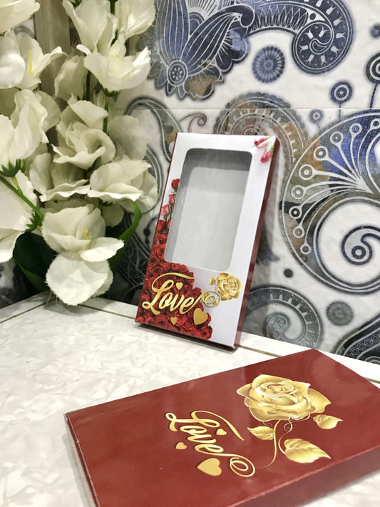 Valentine Day Special Love Printed Big Bar Chocolate Box (Pack of 5 & 10)