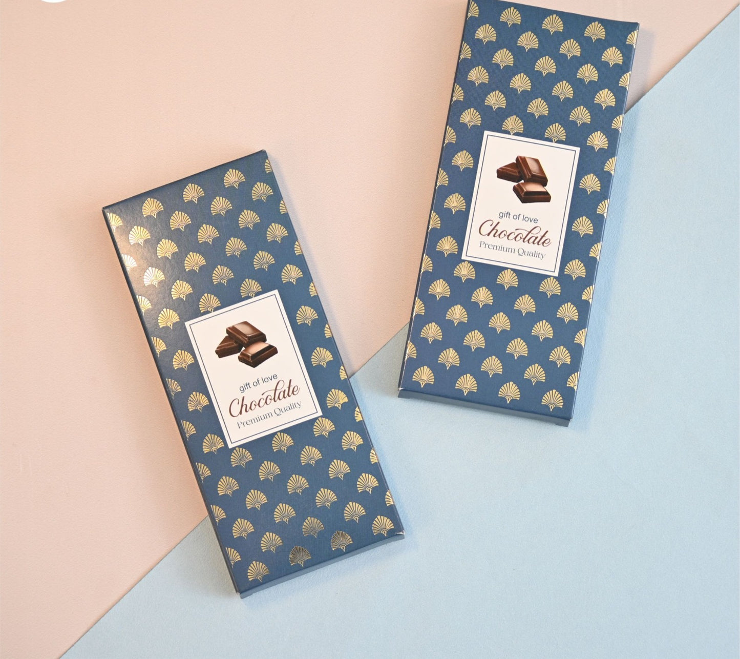 Premium Chocolate Bar boxes (Pack of 10) 3 mix designs with golden leaf work