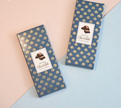 Premium Chocolate Bar boxes (Pack of 10) 3 mix designs with golden leaf work