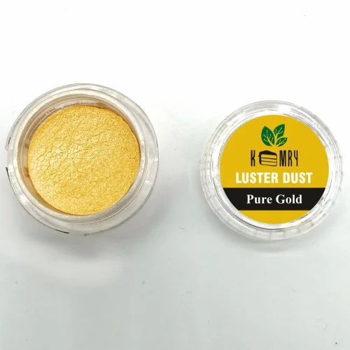 KEMRY Luster Dust Pure Gold -5gm | Gold Dust | Glitter Shine Dust | Decorate your Cupcakes, Cakes, Chocolates & Confectionery