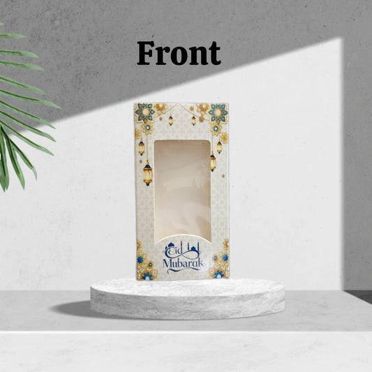 Happy Eid Premium Design Big Size Pink Chocolate Bar box (Pack of 10) (Size- 17*9*1.5cm) For 80-100gm Chocolates