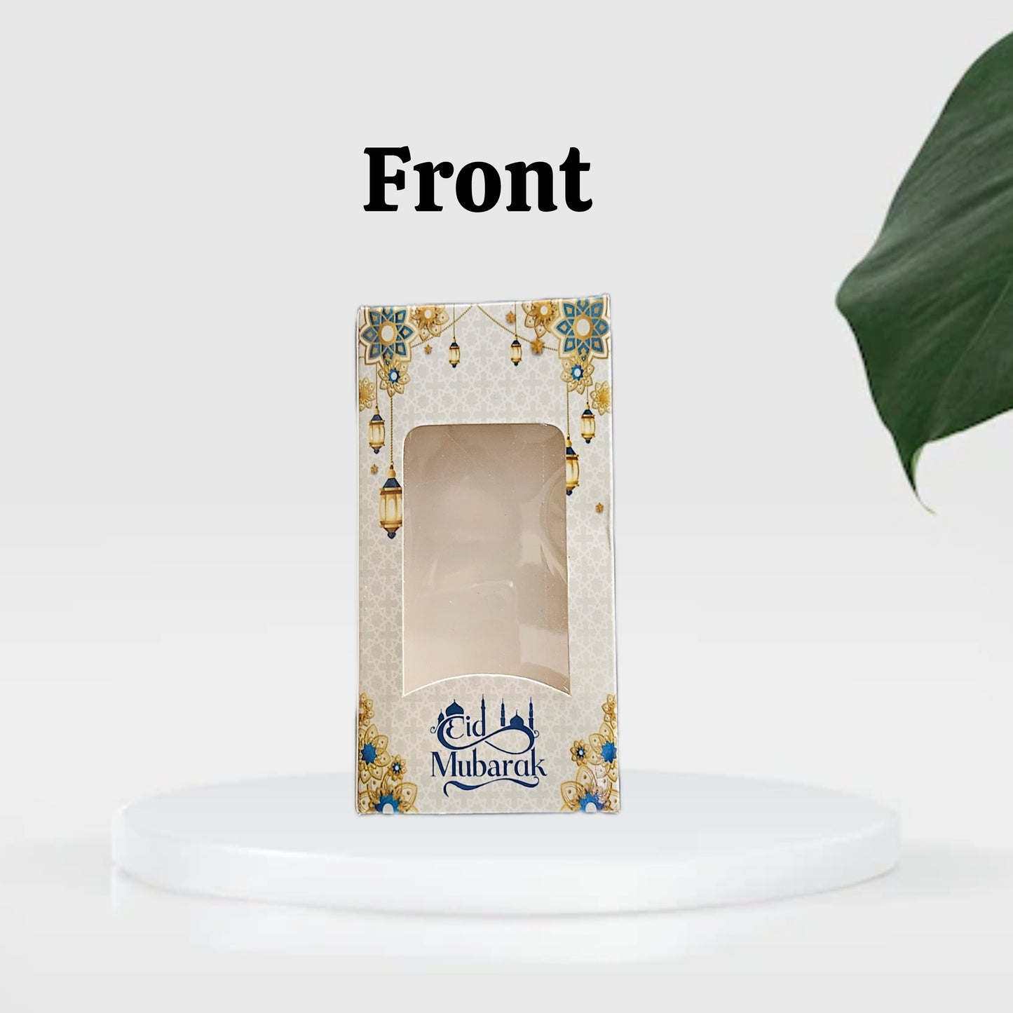 Happy Eid Premium Design Big Size Pink Chocolate Bar box (Pack of 10) (Size- 14*7*1cm) For 50-60gm Chocolates