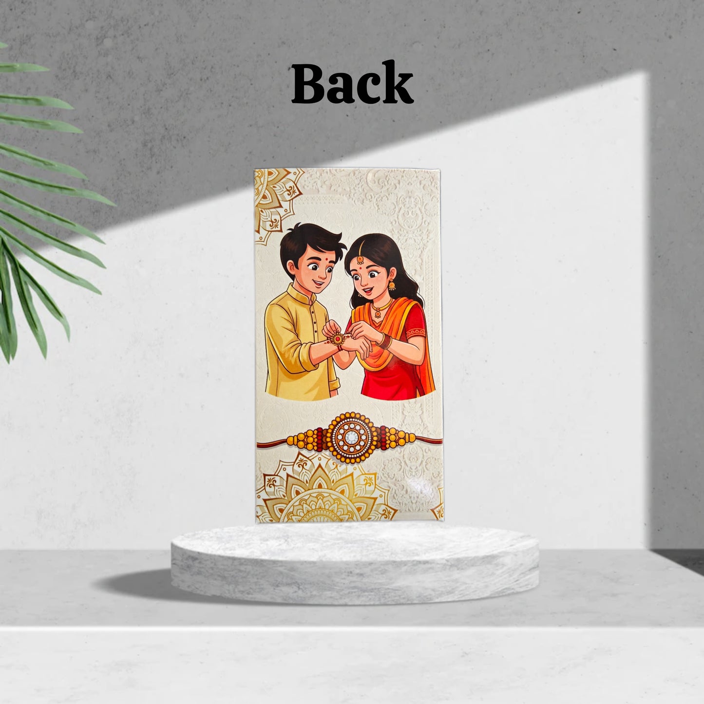 Happy Rakshabandhan Premium Design Chocolate Bar box (Pack of 10) (Size- 14*7*1 cm) For 50-60gm Chocolates