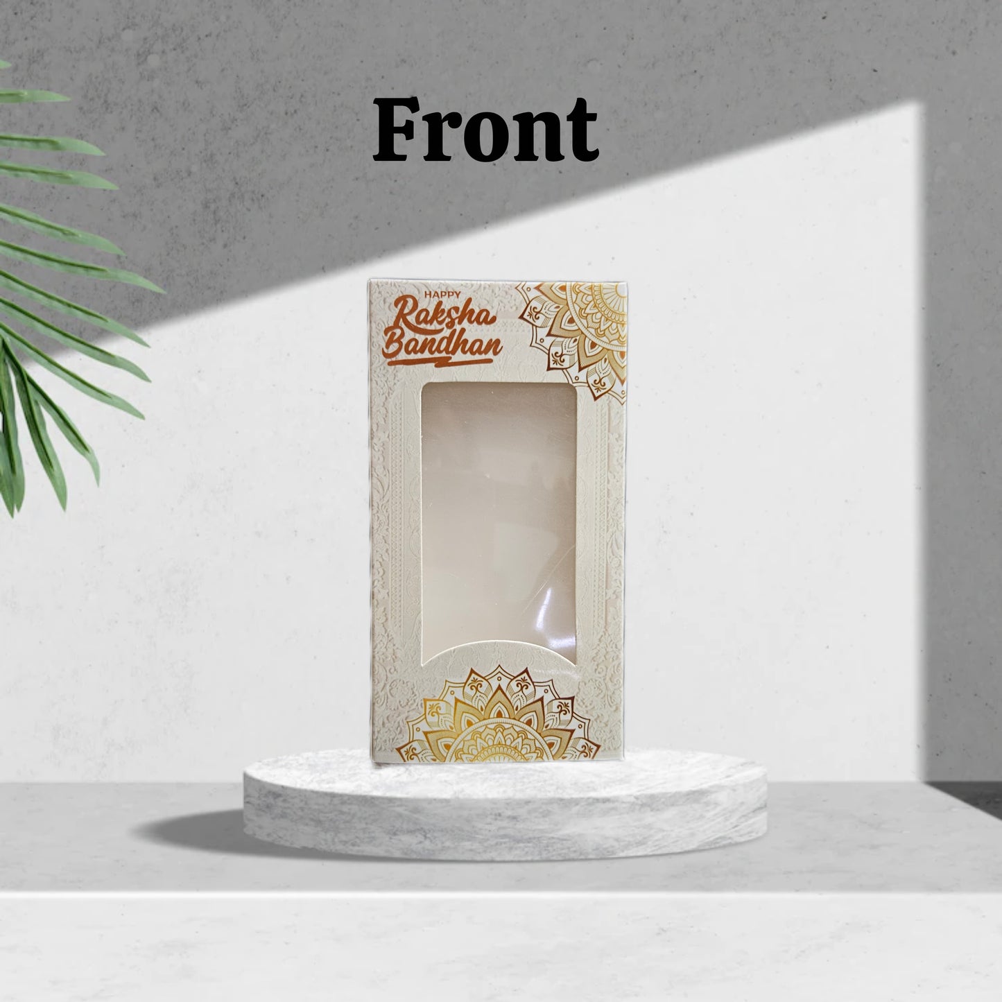 Happy Rakshabandhan Premium Design Big Size Pink Chocolate Bar box (Pack of 10) (Size- 17*9*1.5cm) For 80-100gm Chocolates