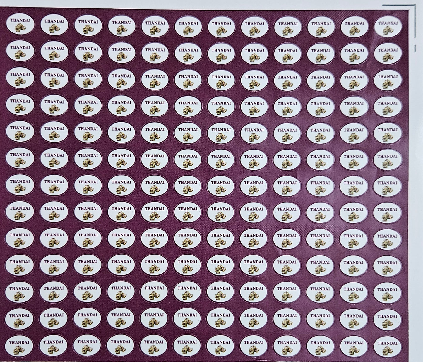 Thandai Flavour Small 0.5 inch Chocolate Stickers