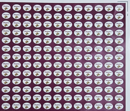 Thandai Flavour Small 0.5 inch Chocolate Stickers