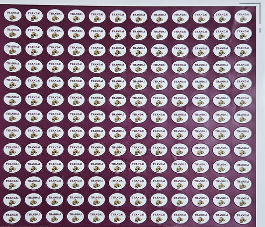 Thandai Flavour Small 0.5 inch Chocolate Stickers