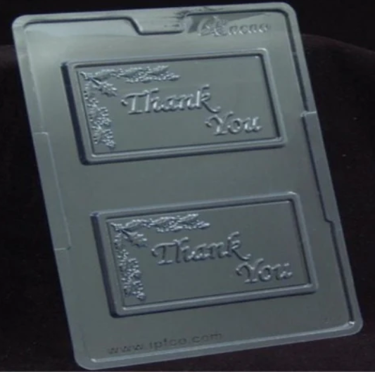 Thank You Chocolate Bar Mould - 483 | Thank You Chocolate Mould – Perfect for Gifting & Special Occasion