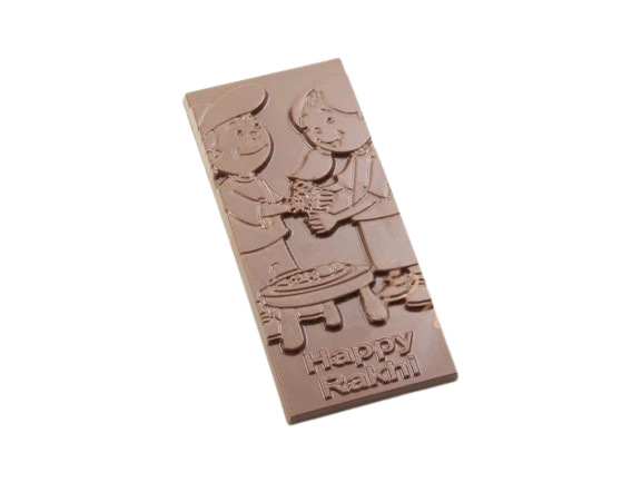 Happy Rakhi Bar Chocolate Mould (60-70 gm) | Rakhi chocolate Mould - 583