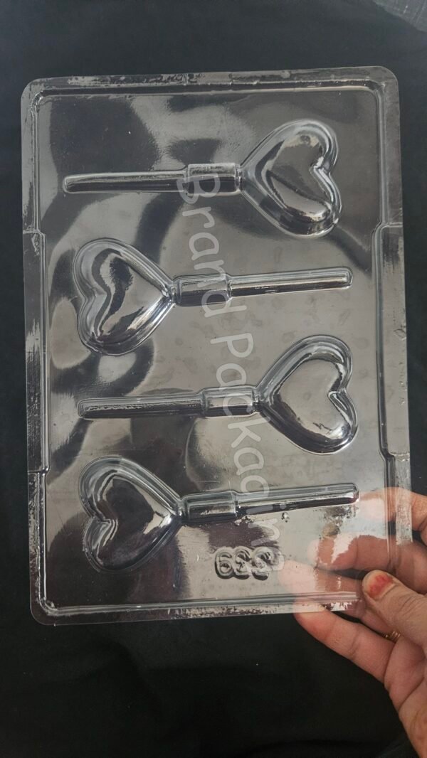 Heart Shape Lollipop Mould, Lollipop shape chocolate mould